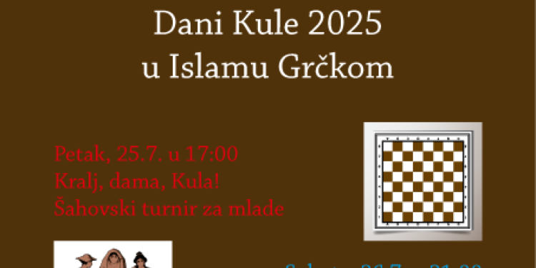 Trodnevni kulturni program u Islamu Grčkom: Dani Kule ponovno okupljaju publiku u čast Vladana Desnice