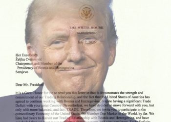 Trump pisao Željki Cvijanović: Od početka kolovoza uvodimo carinu od 30 posto na sve proizvode iz BiH