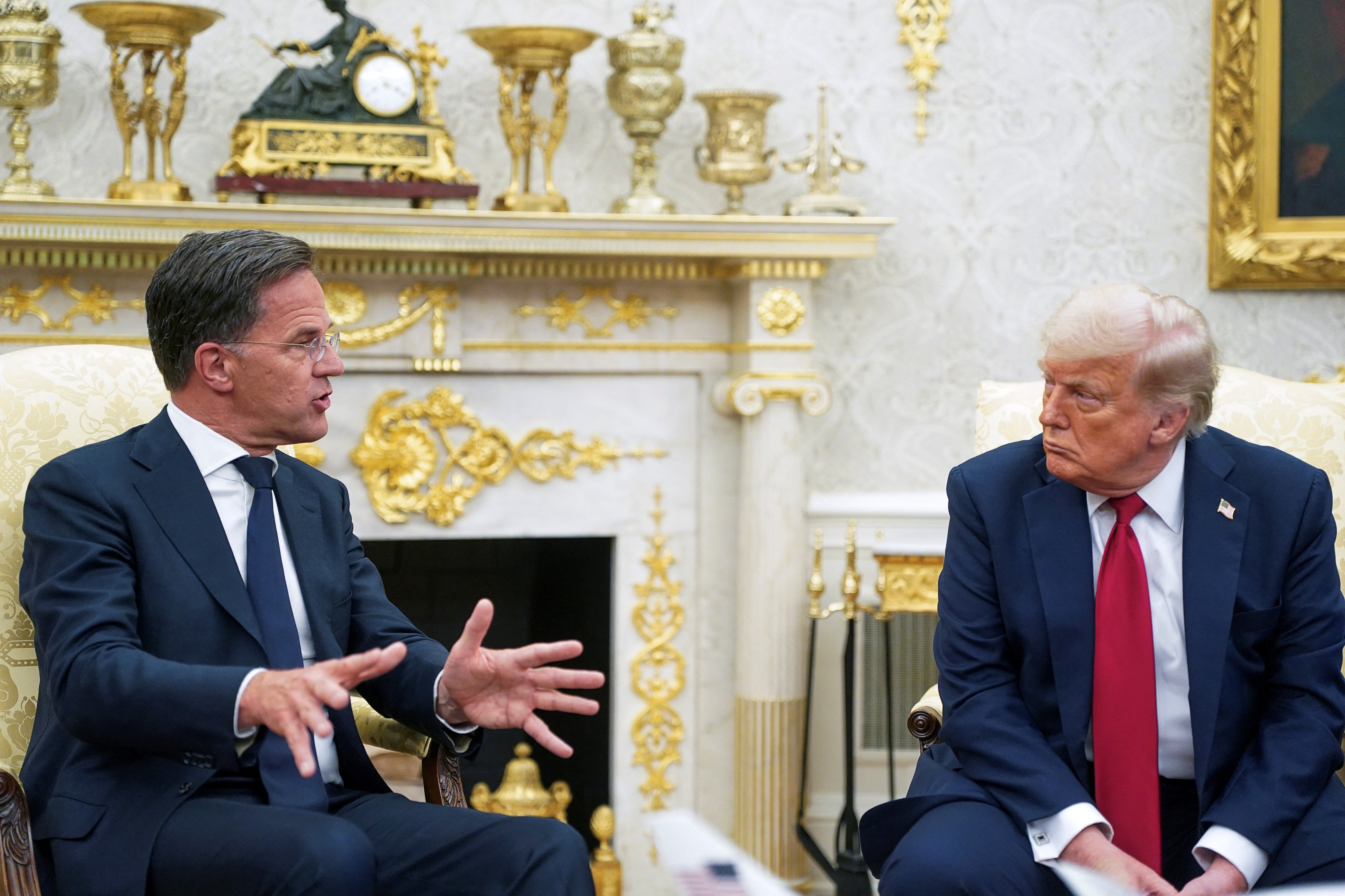 Gospodin Trump sastao se s generalnim tajnikom NATO -a Markom Rutteom u ponedjeljak