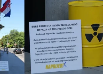 U Sarajevu pred hrvatskim veleposlanstvom osvanulo ‘radioaktivna bačva’