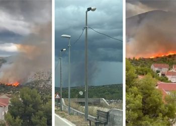 Udar groma izazvao požar kod Jasenova? Ovo je snimka s terena!
