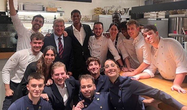 Unutar Marcusa Rashforda s pet zvjezdica dobrodošlice u Barcelonu: Man United Exile s obzirom na VIP tretman u restoranu od 156 funti po glavi koji su posjetili Barack Obama i Steven Spielberg