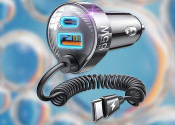 Uštedite 50% od Lisen 3-port 65W USB punjača automobila s ugrađenim kabelom na Amazonu
