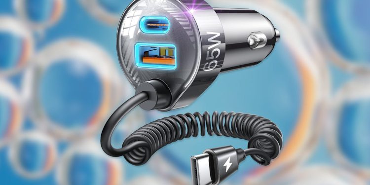 Uštedite 50% od Lisen 3-port 65W USB punjača automobila s ugrađenim kabelom na Amazonu