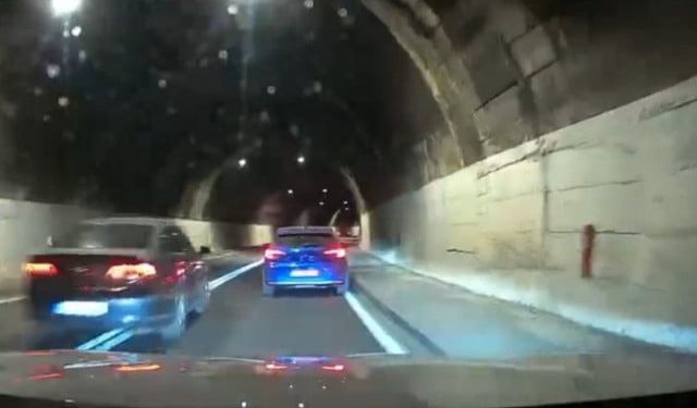 VIDEO Passatom divljao u tunelu kod Mostara, preticao na dvostrukoj punoj liniji, udario drugo vozilo pa pobjegao