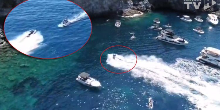 VIDEO Policija traži luđaka koji se kod Koločepa jet skijem zaletio među nautičare i kupače: “Mislimo da ima ozlijeđenih!”