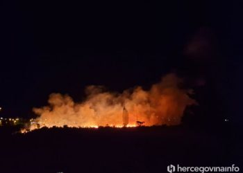 Veći požar u Sjevernom logoru u Mostaru