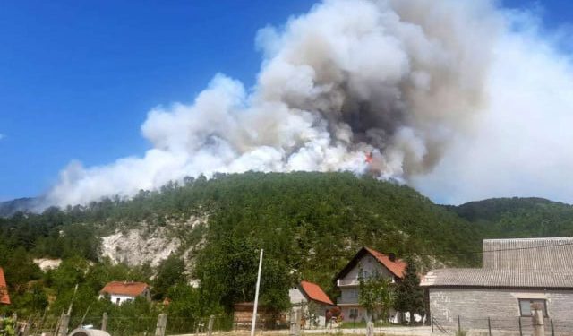 Veliki požar u Prozor-Rami, zatražena međunarodna pomoć