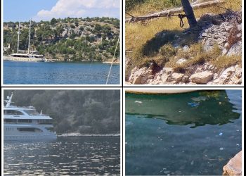 Vežu se za stijene i borove, blokiraju uvalu konopima i cijela uvala Bobovišće se trese od partijanja!