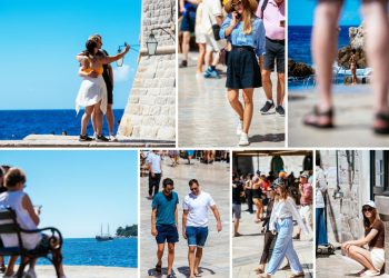 Vjetar nije pokvario nedjeljni đir: opušteno je i gužvovito na Stradunu, a i na Porporeli se uživa u lijepom pogledu