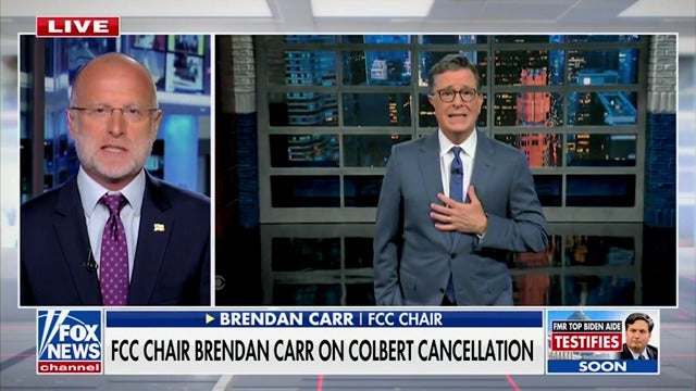 Predsjedavajući FCC -a Brendan Carr ne bi dao izravan odgovor kada su ga izričito pitali je li Donald Trump igrao ulogu u otkazivanju emisije Stephena Colberta.