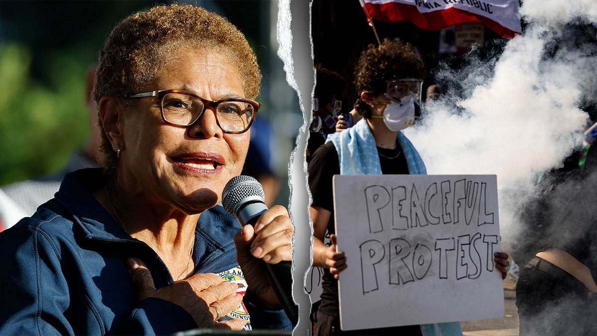 Karen Bass, LA Prosvjedi se razdvojili