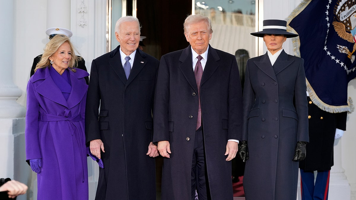 Donald Trump i Melania Trump i Joe Biden i Jill Biden