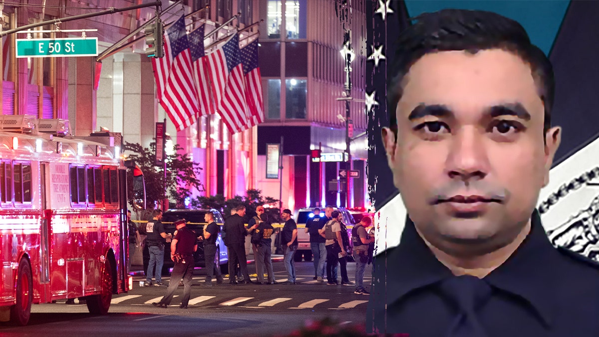 Manhattanski ured, lijevo; Časnik NYPD -a Didraul Islam s desne strane