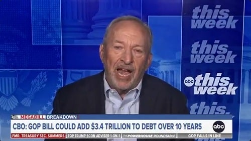 Larry Summers uništio je GOP Megabill i projekcije koje će u nedjelju dovesti do gospodarskog rasta