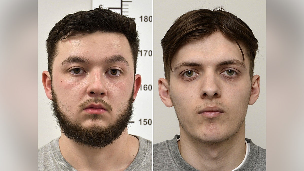 Ove nedatirane fotografije priručnika koje su u srijedu, 4. lipnja 2025. godine pružila londonska metropolitanska policija, prikazuju Dylan Earl, lijevo i Jake Reeves, desno.