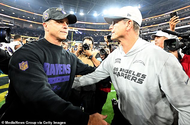 Naš popis snage potaknuo je rivalstvo Harbaugh -a s Johnom (L) koji je završio iznad Jima (R)