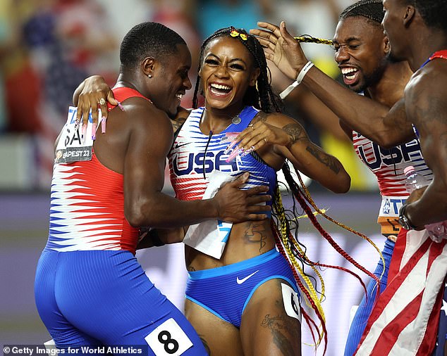 Olimpijski sprinter navodno se svađao s dečkom i kolegom momčadi usa zvijezde Christian Coleman (lijevo) prije nego što su je policajci uhitili