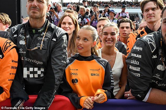 Na slici: Margarida Sporting McLaren Gear u Parc Fermeu dok Norris slavi svoju pobjedu