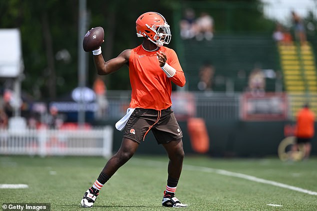 Sanders je na popisu na četvrto mjesto na grafikonu dubine Browns, a Cleveland je potpisao QB Tyler Huntley