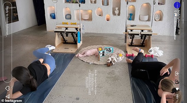 Model, 28 godina, prvi put je viđen u utorak, dok je završila tečaj fitnesa sa Sydney Pilates Queen Bernadette Fahey