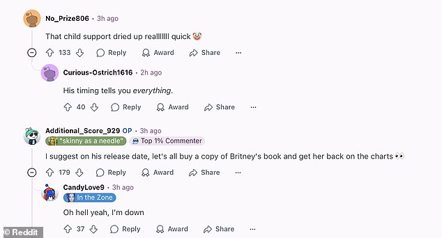 Federline je premlaćivanje na Britney Spears Subreddit usred vijesti o svojoj nadolazećoj knjizi