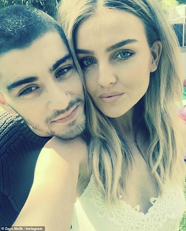 Zayn - koji je nekoliko puta optužen za nevjeru tijekom svoje veze s Perrie - tada se nije obraćao glasinama (na slici s bivšim zaručnicama Perrie)