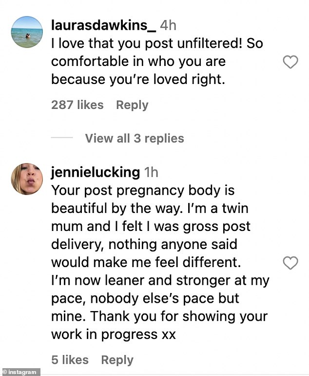 Druga osoba koja se odnosila na Kourtneyjev suprug Travis Barker, napisala: 'Volim da objavljujete nefiltrirane! Tako ugodno u tome tko si jer si voljen u pravu '