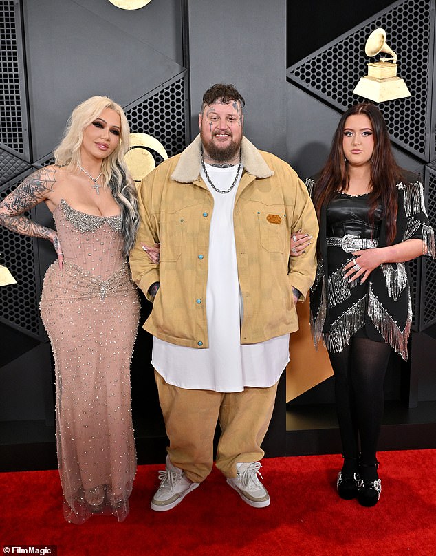 Jelly Roll, čije je zakonsko ime Jason Bradley DeFrord ima dvoje djece iz prethodnih veza, Bailee Ann, 16 (viđen ovdje,) i Noah, sedam; Na slici u Los Angelesu u veljači 2024