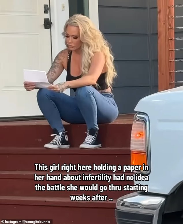 Bunnie, koja je otvorena za svoje putovanje IVF -om, podijelila je snimke BTS -a s Jelly Roll/MGK suradnje Lonely Road, uspoređujući video 2024. sa svojom trenutnom situacijom