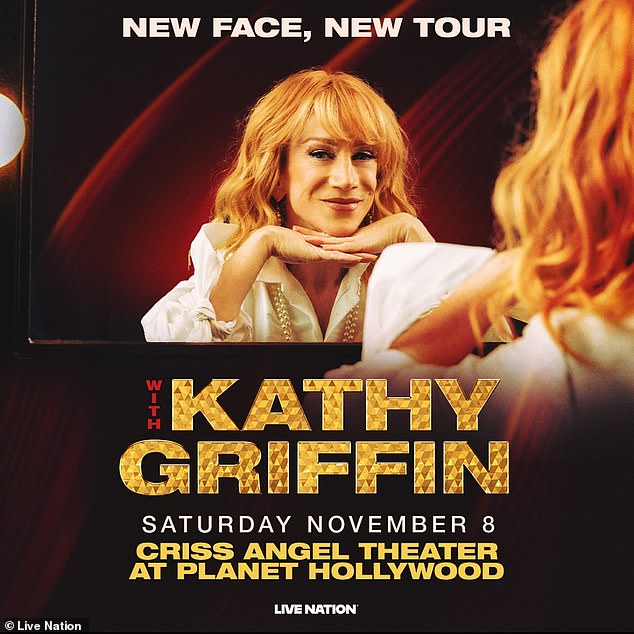 Griffin započinje svoje šaljivo nazvano novo lice, New Tour 8. studenog na Planet Hollywoodu u Las Vegasu, NV