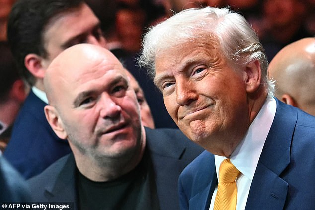 Donald Trump redovan je na UFC događajima, a predsjednik je uspostavio bliske veze s bijelom