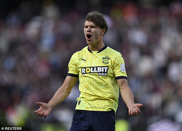 Everton je imao nekoliko ponuda odbijenih za Tyler Dibling Southampton
