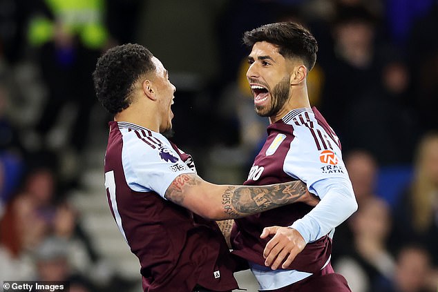 Aston Villa pitali su o kreditima i stalnim ugovorima za Marca Asensio (desno)