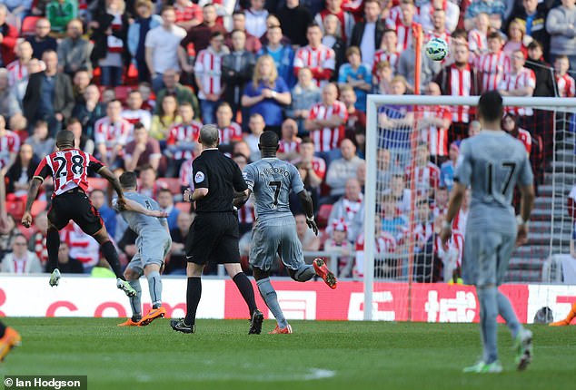 Jermain Defoe scored the winner against Newcastle in 2015, the fifth of six consecutive victories for Sunderland in the Tyne-Wear derby