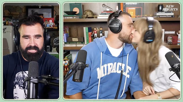 Swift i Kelce spakirali su se na PDA tijekom dvosatne epizode podcasta u srijedu