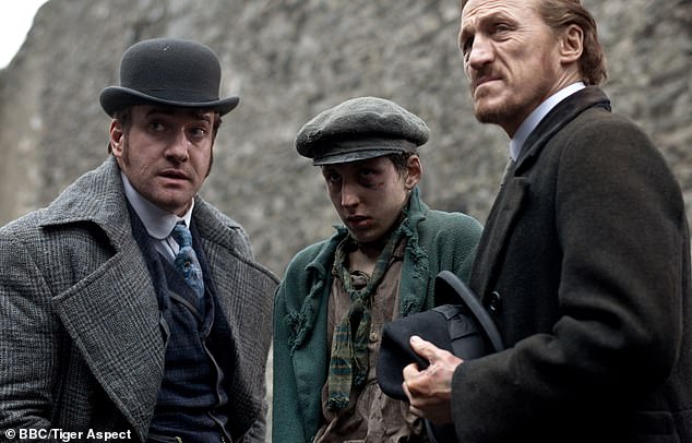 Nakon što je debitovao u Top Boyu, Giacomo se pojavio IT mnoštvo, Ripper Street (na slici, centar) i trenutno glumi u Amazonovoj Sci-Fi seriji Supacell