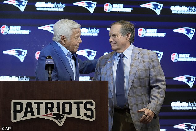 Vlasnik Patriotsa Robert Kraft i Belichick imali su napet raskid nakon 24 sezone