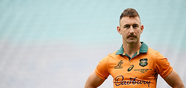 Retiring player Nic White during an Australian Wallabies Captain's Run and team photo at Accor Stadium, in Sydney, Friday, August 1, 2025. (AAP Image/Dean Lewins) NO ARCHIVING