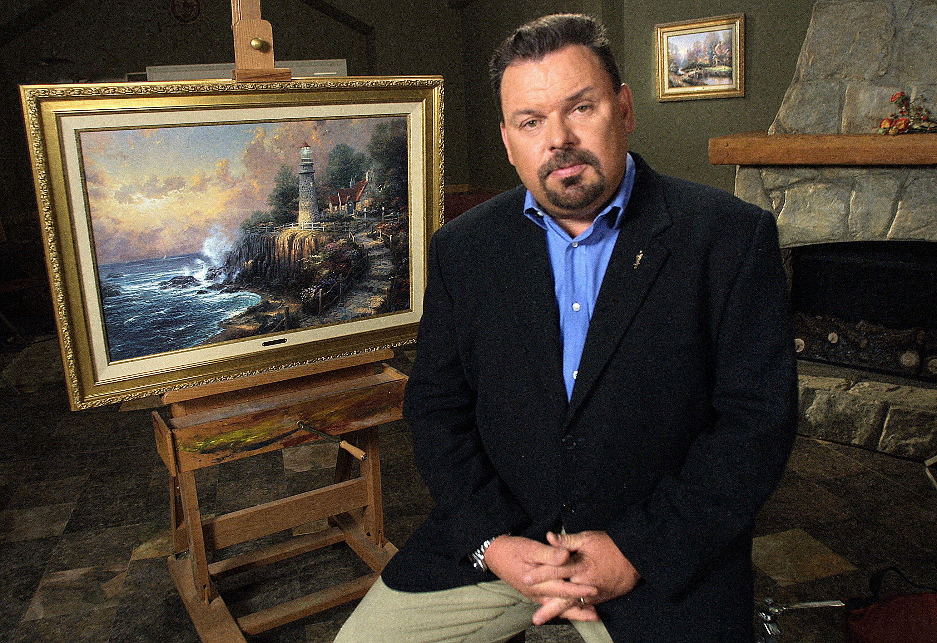 Obitelj pokojnog umjetnika Thomas Kinkade kaže da je upotreba svoje slike za promociju DHS -ovog imigracijskog programa