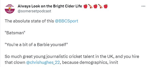 Obožavatelji kriketa pošli su na Twitter kako bi eksplodirali zvijezdu Love Islanda zbog svoje nespretne primjedbe