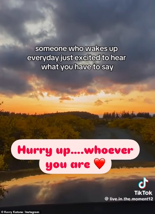 Dolazi nakon što je Kerry podijelio iskren post o pronalaženju ljubavi prije nego što je ostala na svom slavnom mjestu