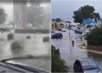 Apokaliptične scene iz Crikvenice: Voda se slijeva niz ulice, grad pluta, snimke su strašne