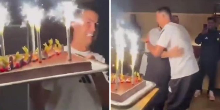 Cristiano Ronaldo iznenađuje kuhara al-Nassa s rođendanskom tortom