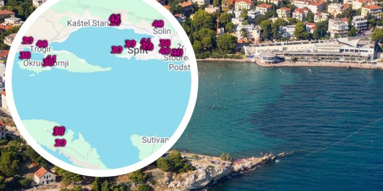 Dalmacija gori na +40: U Pločama izmjereno 40,2 °C, evo i ostalih gradova