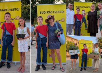 Dijeljenje sadnica i dobra atmosfera: Mnoštvo u Cavtatu se družio sa superjunakom Cvijetom (FOTO)