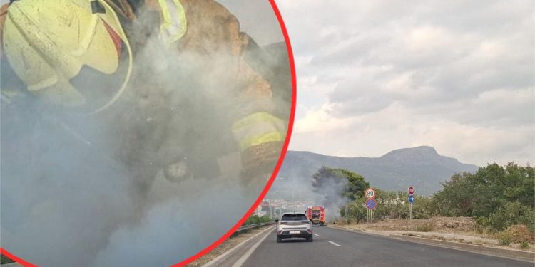 Doznajemo nove informacije o požaru u Kaštelima! Maretić: “Dojava je stigla u 16:20 sati, na teren su odmah izašla dva društva”