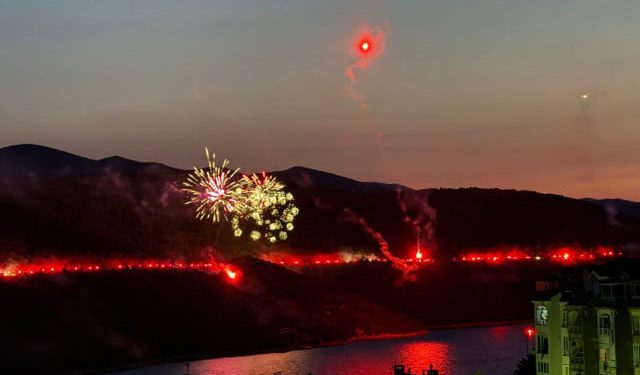 FOTO Neum je gorio povodom 30. obljetnice Oluje