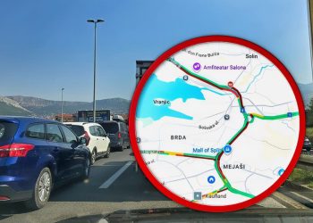 FOTO Velika gužva u smjeru Kaštela. Kolona na izlazu iz Splita