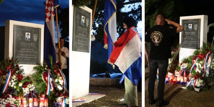 FOTOGALERIJA Sjećanje na branitelja Juricu Jerčića – otkrivena spomen-ploča u njegovu čast